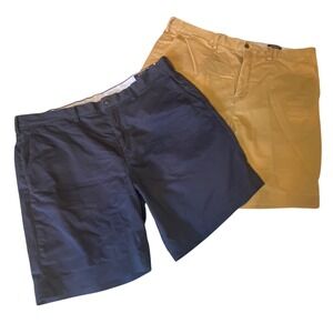Polo by Ralph Lauren Navy & Khaki Flat Front Men’s Shorts